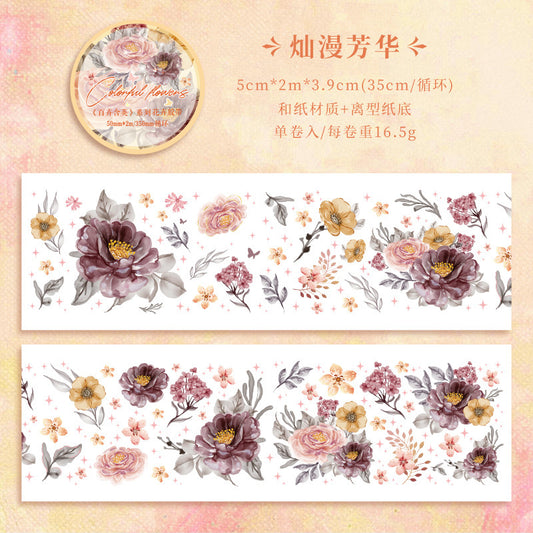 Blossoms Series Sticker Roll