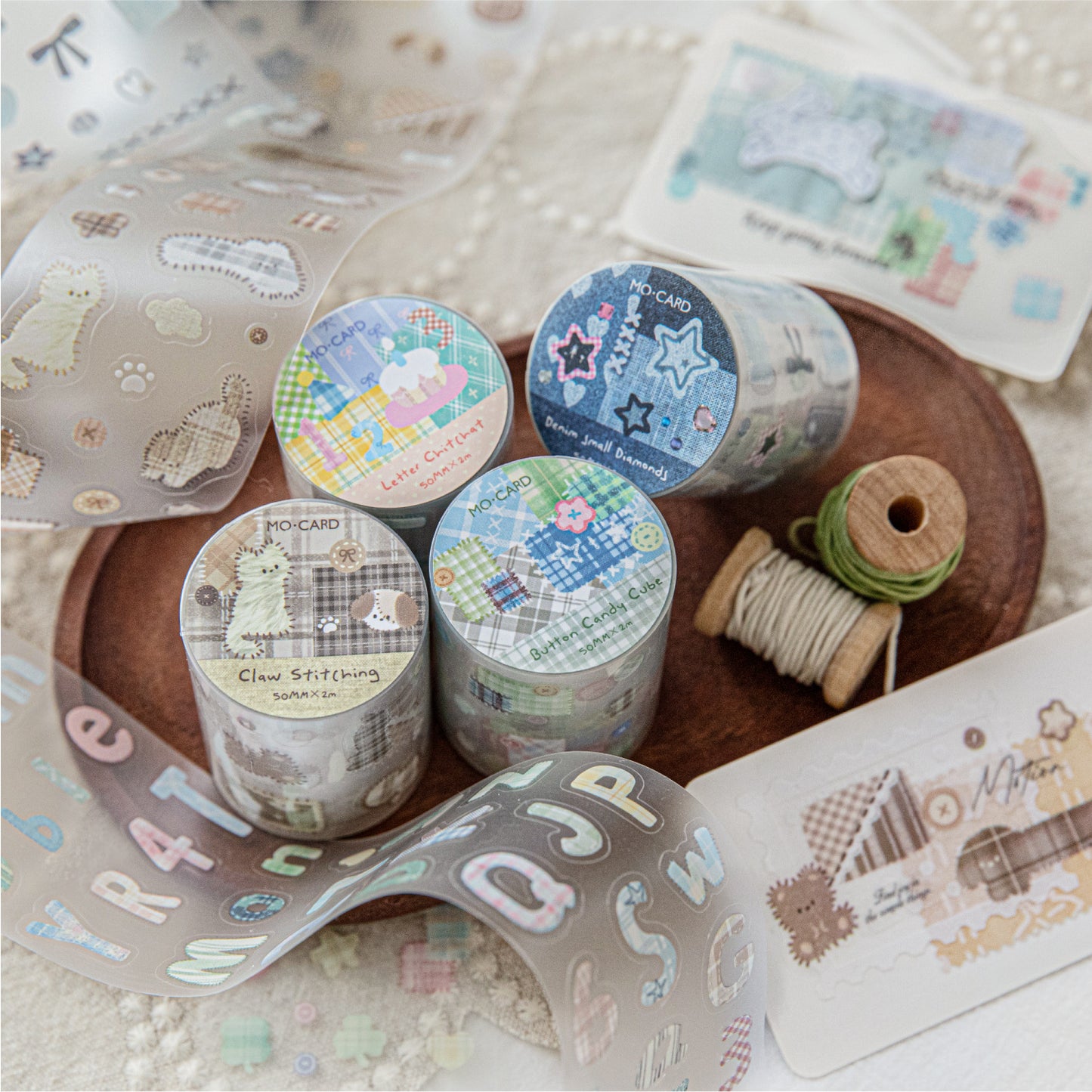 Crooked Patch Series sticker rolls