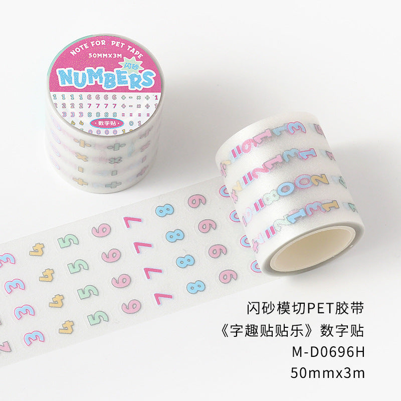 Letter elements sticker rolls