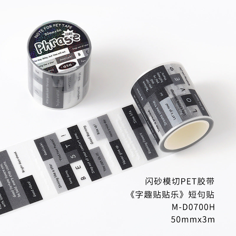 Letter elements sticker rolls
