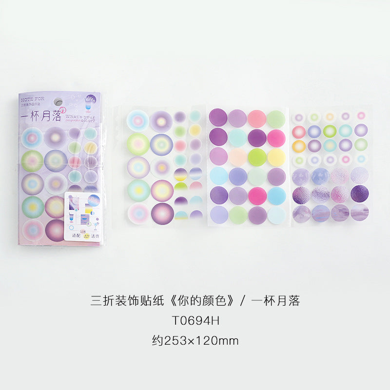 Colored Dot Series Stickers