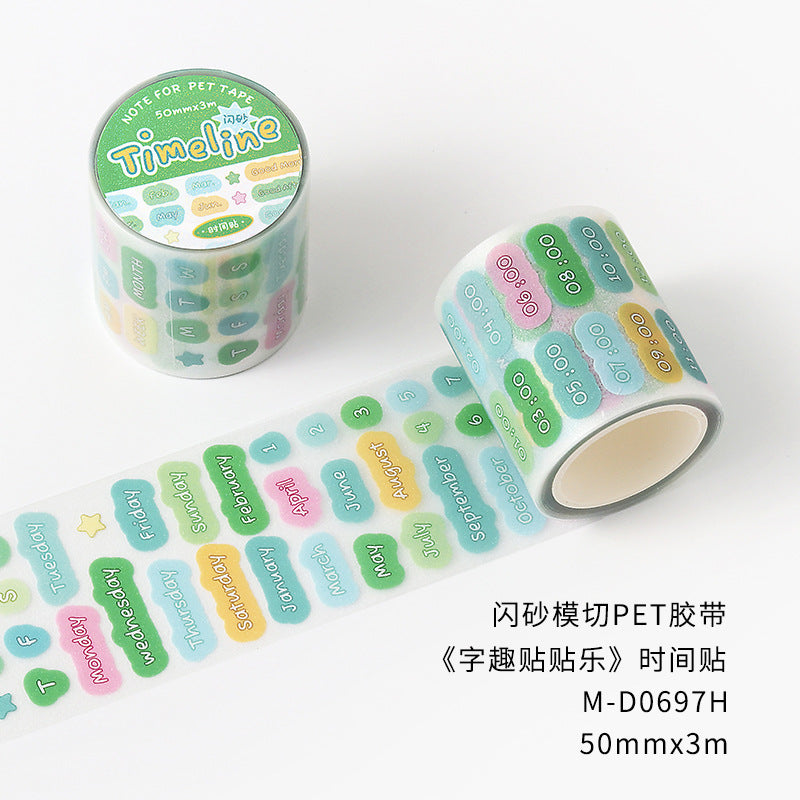 Letter elements sticker rolls