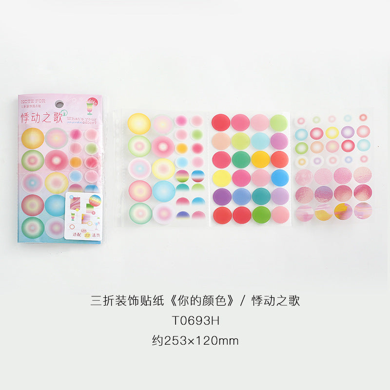 Colored Dot Series Stickers