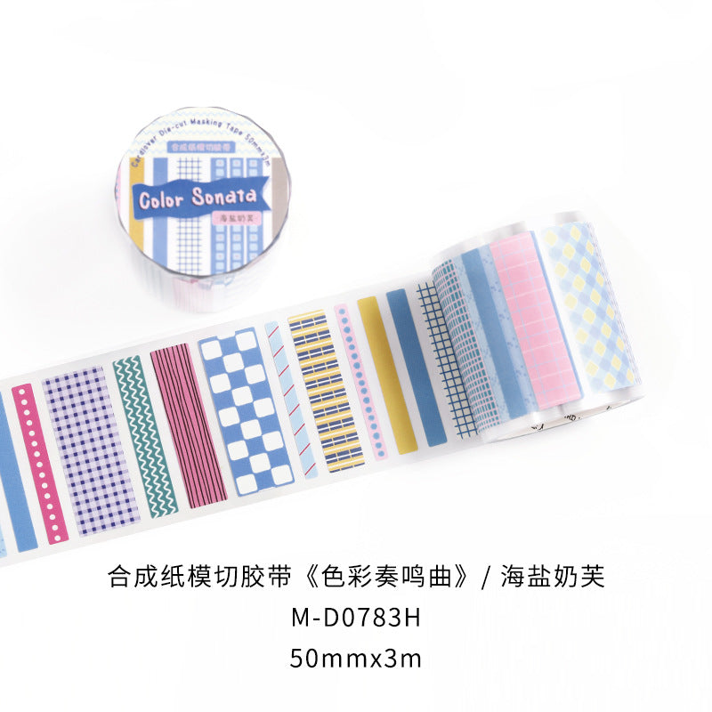 basic colors sticker rolls