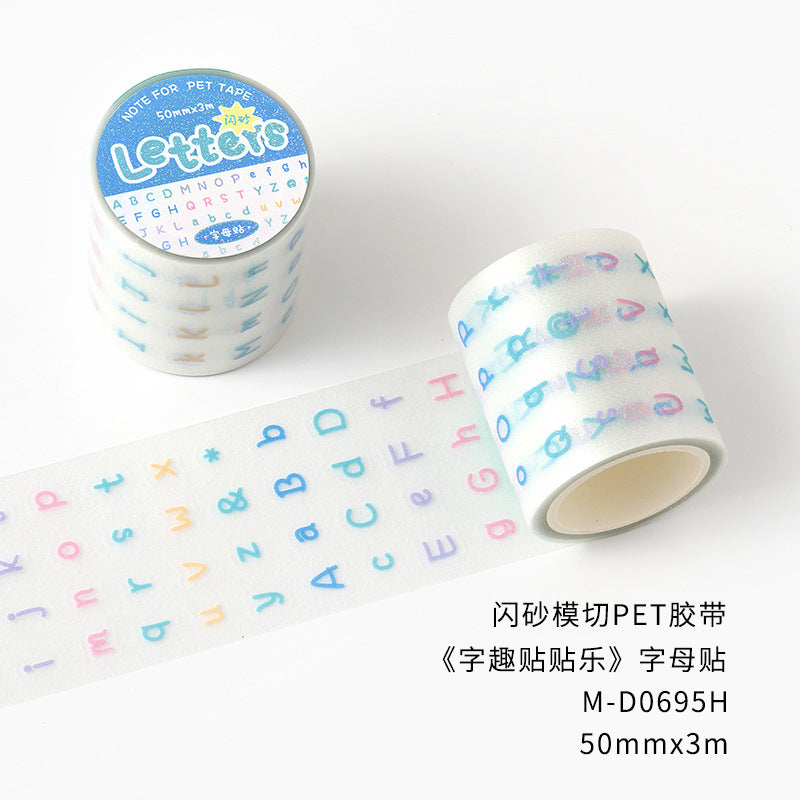 Letter elements sticker rolls