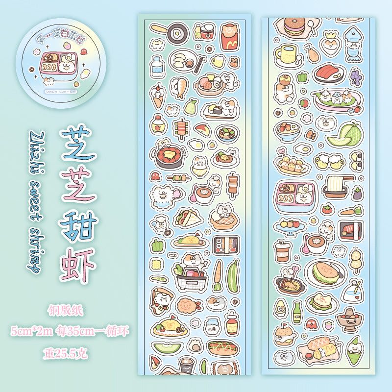 food gathering series sticker rolls