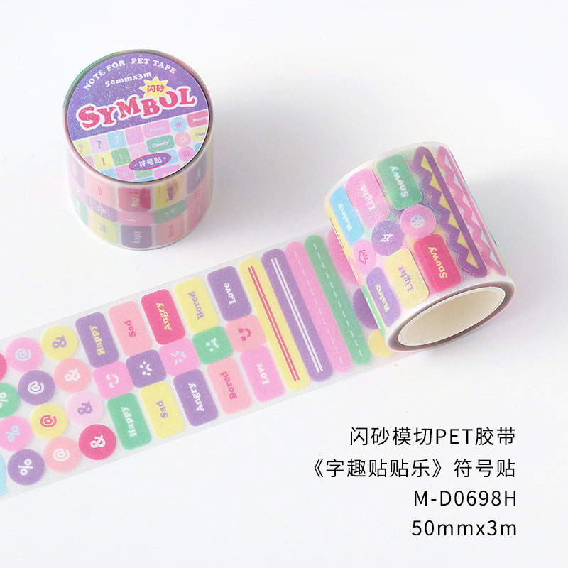 Letter elements sticker rolls
