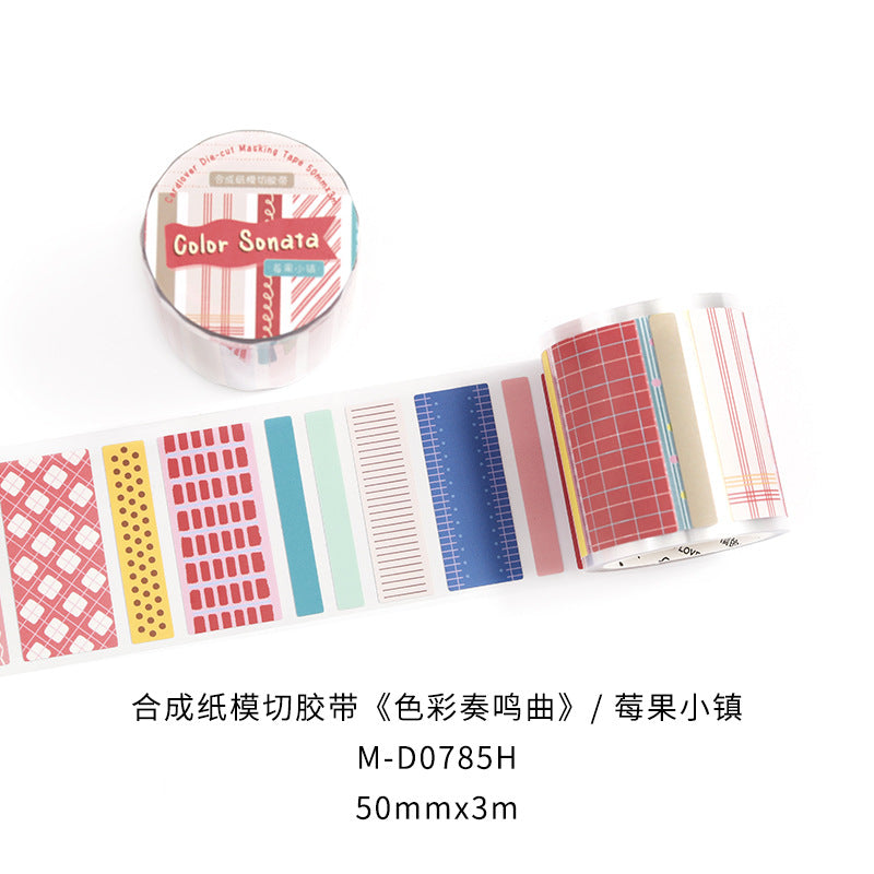 basic colors sticker rolls