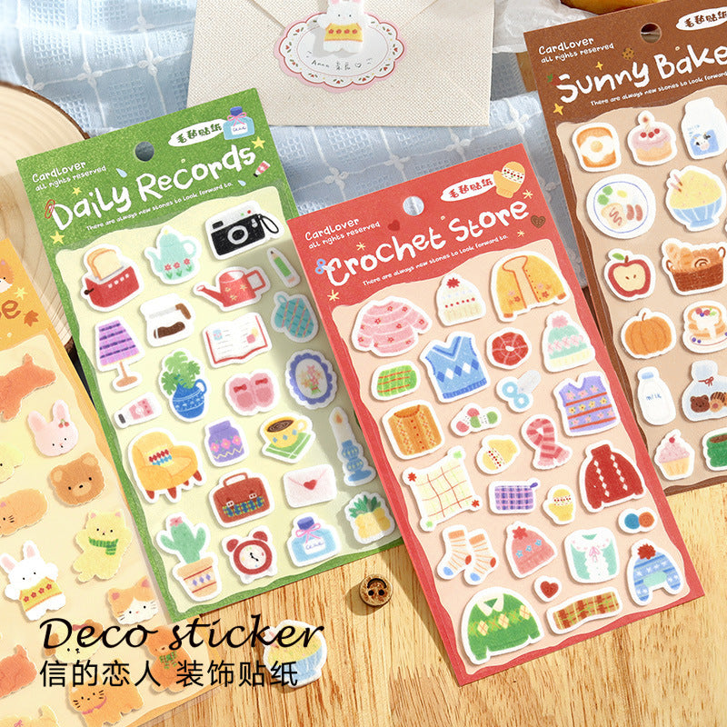 felt journal shop stickers