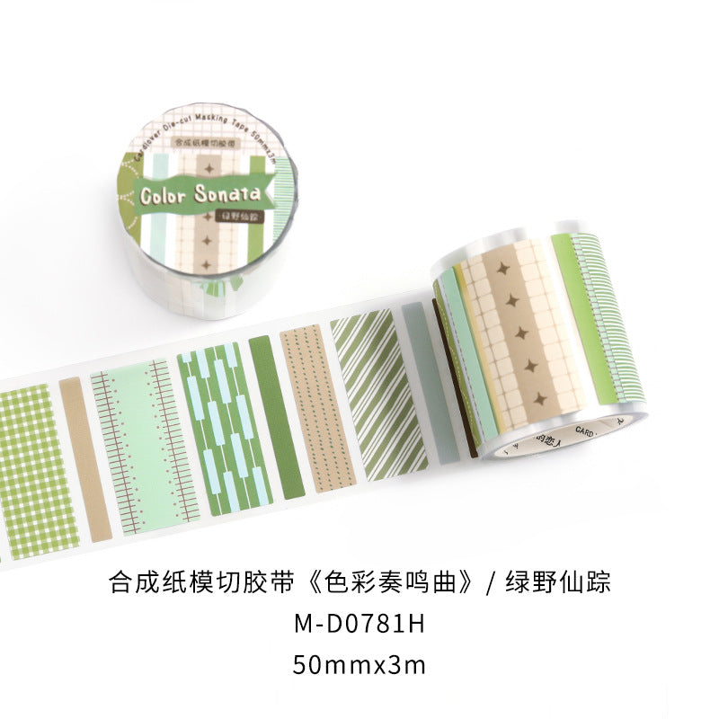 basic colors sticker rolls