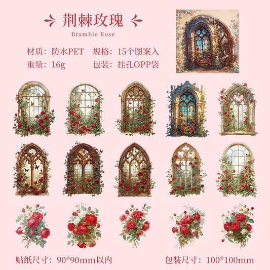 Flower window dream sticker pack