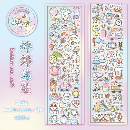 food gathering series sticker rolls