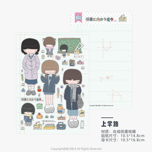 Cute girl stickers