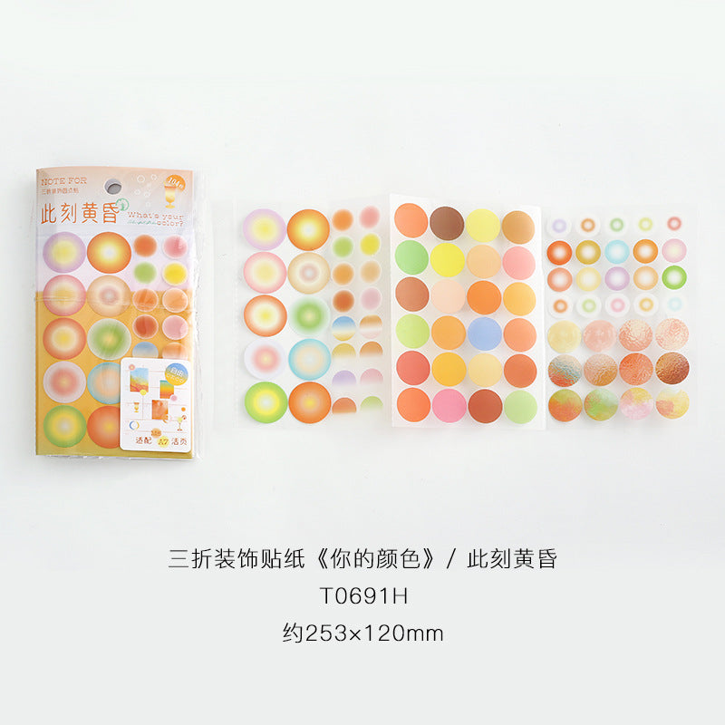 Colored Dot Series Stickers