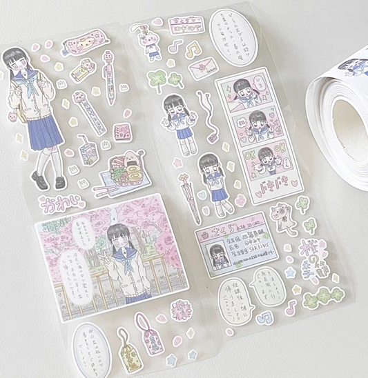 #ruan0002 Sakura Girls' High School sticker roll