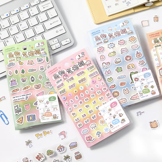tri-fold decorative stickers