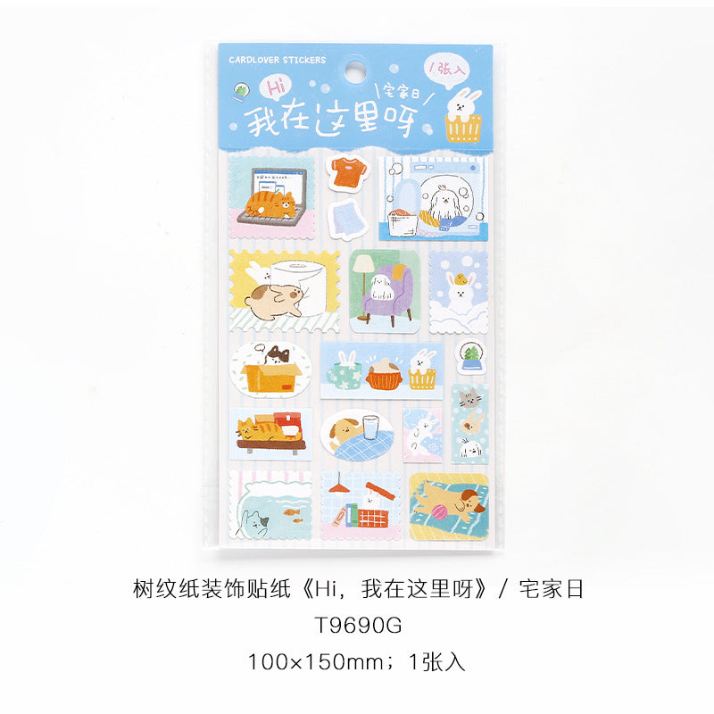 Happy At-Home Series Stickers