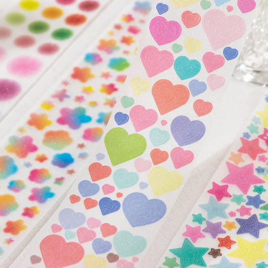 Versatile Love Heart Series Sticker Roll
