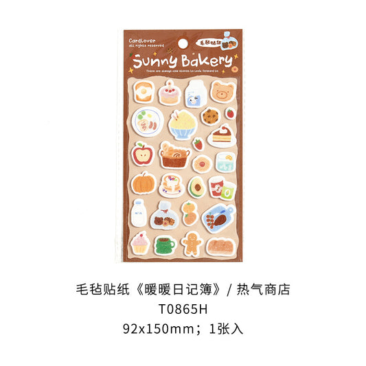 felt journal shop stickers