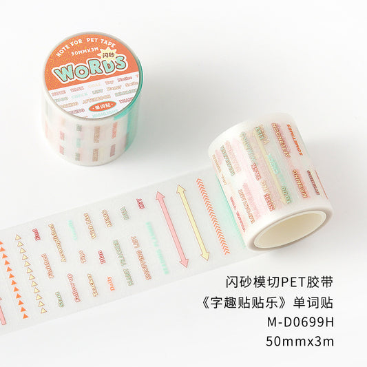 Letter elements sticker rolls