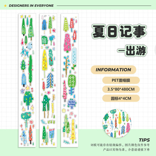 Summer sticker rolls