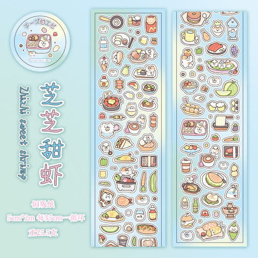 food gathering series sticker rolls