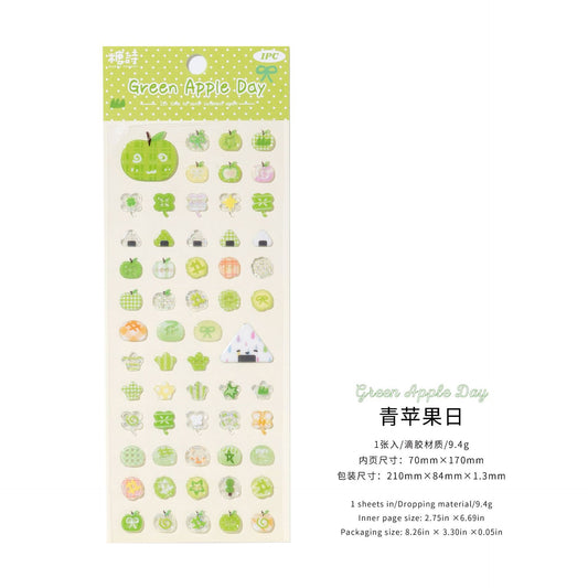 fruit epoxy stickers