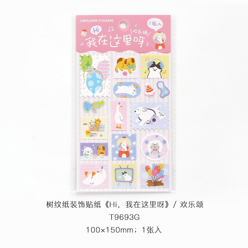 Happy At-Home Series Stickers