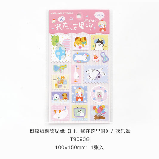 Happy At-Home Series Stickers