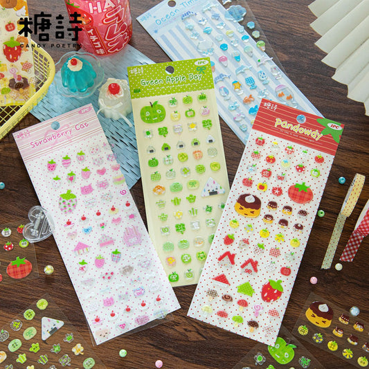 fruit epoxy stickers