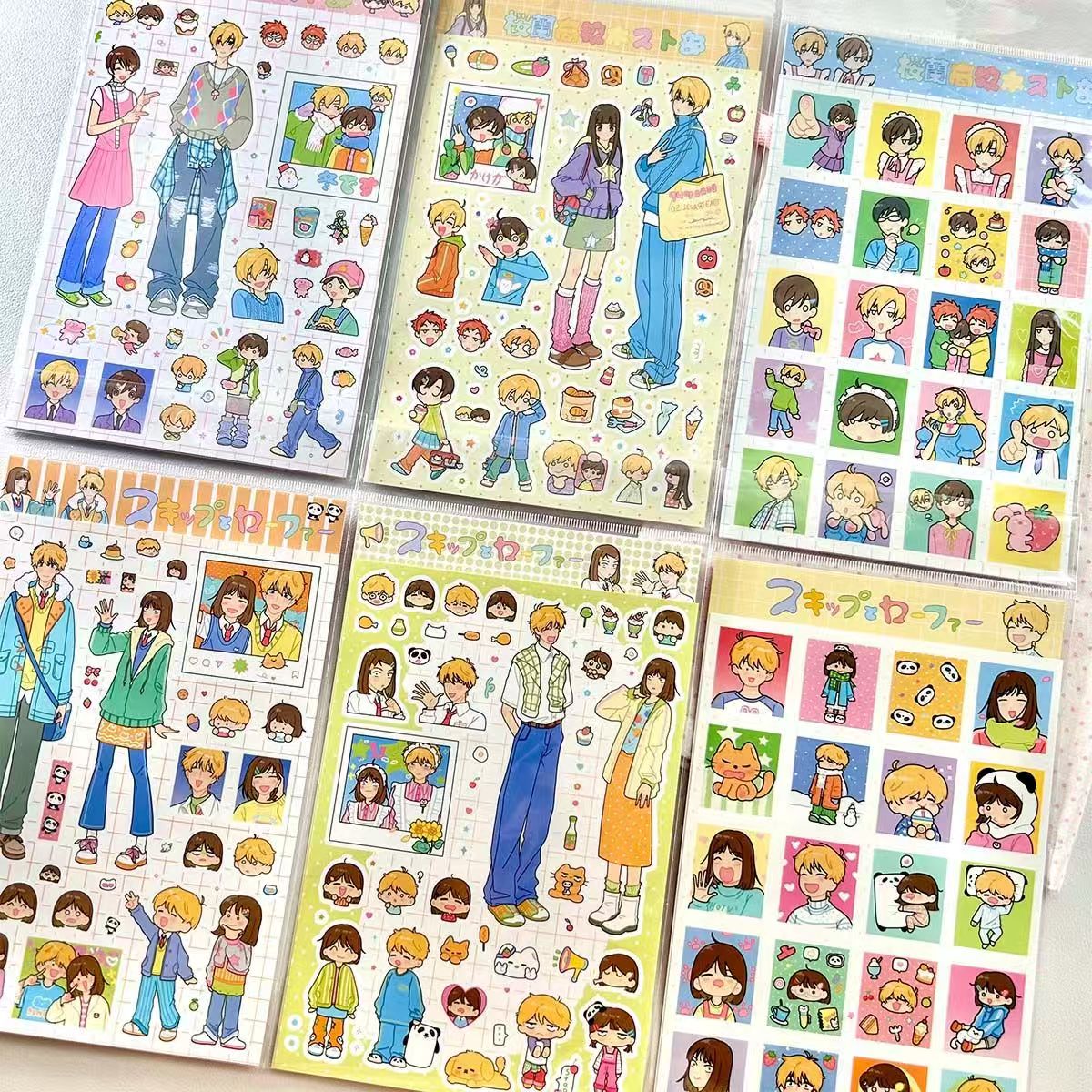 anime girl series stickers