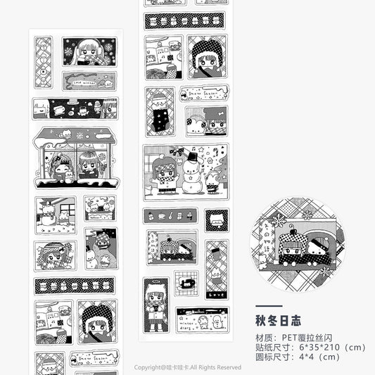 Friend memories sticker rolls